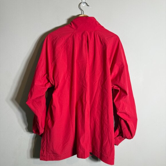 Fabletics x Madelaine Petsch Giana Full Zip Rain Jacket Womens Small Red Outdoor - Picture 3 of 13